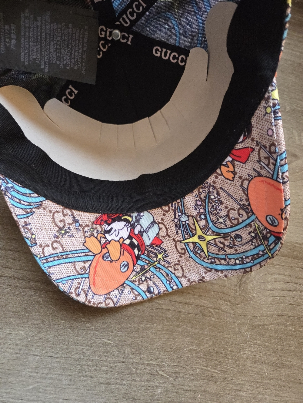 Gucci x Disney Donald Duck GG Supreme Hat Cap - Picture 10 of 13